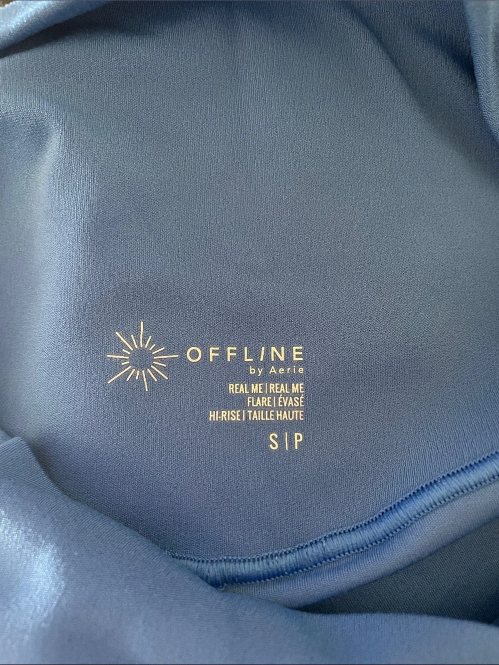 Offline Blue high Waist Flare Yoga Pants